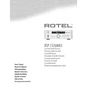 Rotel RSP-1576 MKII Sound Processor manual cover