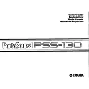 Yamaha PSS-130 Keyboard manual cover