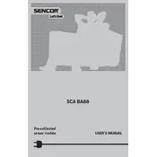 Sencor SCA BA88 Alcohol Tester manual cover