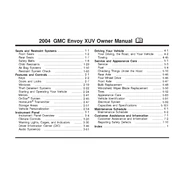 GMC Envoy XUV 2004 manual cover