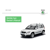 Škoda Yeti 2012 Car manual cover