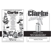 Clarke 2090005 PRO12C Spray Gun manual cover