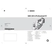 Bosch 0 601 5A0 307 Planer manual cover