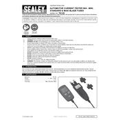 Sealey TA125 Tester manual cover