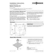 Viessmann Vitocrossal 200 CM2 186 Seismic Bracket Kit Accessory manual cover