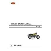 Moto Guzzi V7 Cafe Classic Motorcycle manual cover