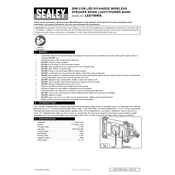 Sealey LED100WS Worklight manual cover