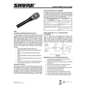 Shure SM86 Microphone manual cover