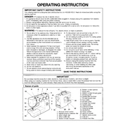 Janome 2003P manual cover