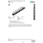 Wera Belt C 2 Zyklop In-Hex-Plus Bit Socket Set Socket manual cover