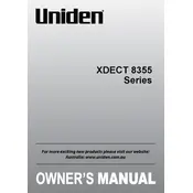 Uniden XDECT 8355 Series Telephone manual cover