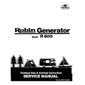 Subaru Robin R600 Generator