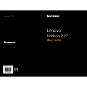 Lenovo IdeaCentre Horizon 2 27 Computer manual cover