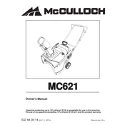 McCulloch MC 621 manual cover