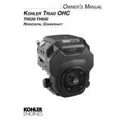 Kohler TH520 Crankshaft manual cover