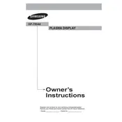 Samsung HPT5044 TV manual cover