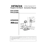 Hitachi C50-LD7000 Television manual cover