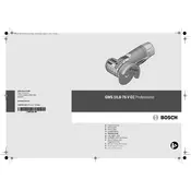 Bosch 0 601 9F2 000 Grinder manual cover