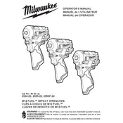 Milwaukee M12 Fuel 2554-20 Driver manual cover