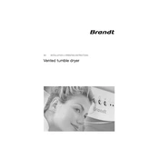 Brandt EFE110A Dryer manual cover