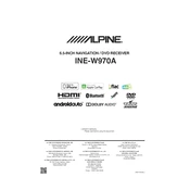 Alpine INE-W970A manual cover