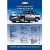 Chevrolet Avalanche 2009 manual cover