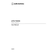 Audio-Technica ATH-TWX9 Headphones manual cover