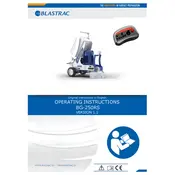 Blastrac BG-250RS Grinder manual cover