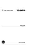 Hoover HD312-80 manual cover