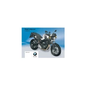 BMW F 800 R 2010 Motorcycle manual cover