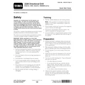 Toro 23803 Drill manual cover