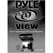 Pyle PLVW1040R Monitor manual cover