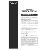 Roland OCTAPAD SPD-20X manual cover