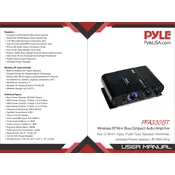 Pyle PFA330BT Amplifier manual cover