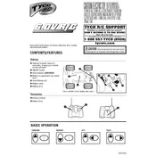 Tyco Mattel RC 6V Batman B5110 Toy manual cover