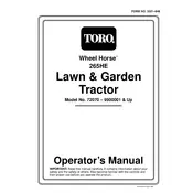 Toro Wheel Horse 265-HE 72070 Tractor