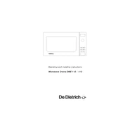 De Dietrich C2660TF1 Microwave Oven manual cover