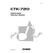 Casio CTK720 Keyboard manual cover