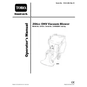 Toro OHV 206cc 62925 Trimmer manual cover