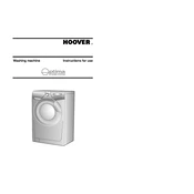 Hoover WMH 168D 1-80 manual cover