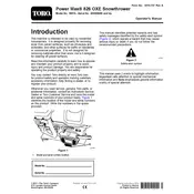 Toro Power Max 826OXE 38815 Snow Thrower manual cover