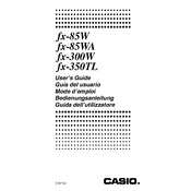 Casio fx-85W Calculator manual cover