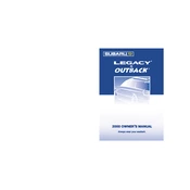 Subaru Legacy Brighton 2000 Wagon manual cover