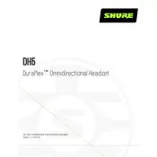 Shure DH5 Headset manual cover