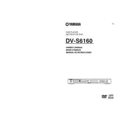 Yamaha DV-S6160 Disc Player manual cover