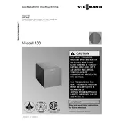 Viessmann Vitocell-H 100 Storage Tank manual cover