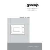 Gorenje BM251S7XG Microwave manual cover