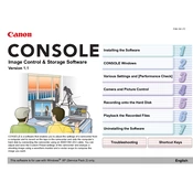 Canon Console manual cover