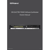 Roland SRX ELECTRIC PIANO manual cover