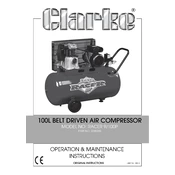 Clarke 2245005 Racer 9 100p Air Compressor manual cover